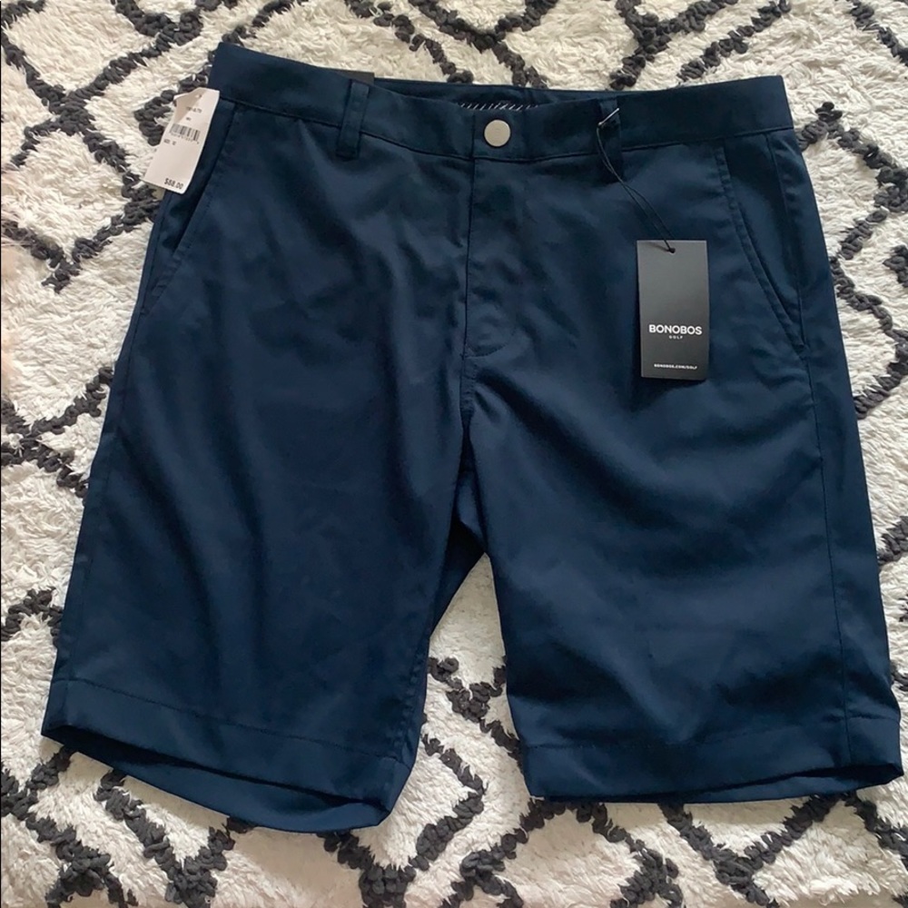 BONOBOS Navy Golf Shorts